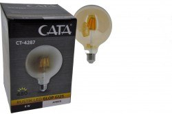 Cata-6w Rustik LED G125 Glop Ampul-Amber-CT-4287 - 4