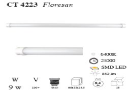 Cata-9w LED-li Floresan-Beyaz-CT-4237K - 1