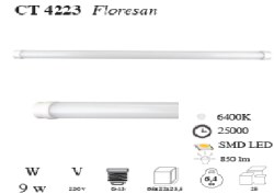 Cata-9w LED-li Floresan-Beyaz-CT-4237K - Cata