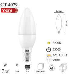  Cata 7w Led Light Bulb (White) - Cata