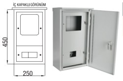Çetinkaya-1 Adet Trifaze Kolon Çıkışlı Çatılı Sıvaüstü Dağıtım ve Sayaç Panosu-ÇP 109 - Çetinkaya