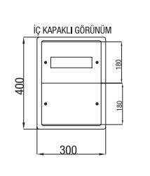Çetinkaya-10 Sigorta-Pako Polyester Dağıtım Panosu-ÇP 530 - Çetinkaya