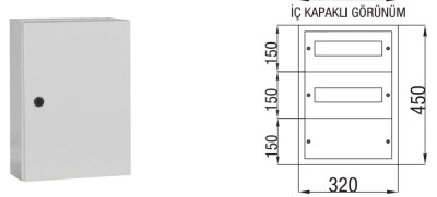 Çetinkaya 24 Pcs Fuse Paco Surface Mounted Fuse Distribution Board - 1