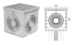 Çetinkaya-40x40x40 Termoplastik 4 Çıkışlı Yeraltı Buatı-ÇP 404041 - 1