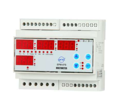 DIN Rayı İçin Hızlı Bağlantı | ENTES EPM-07S-DIN-CT25 Şebeke Analizörü - 1