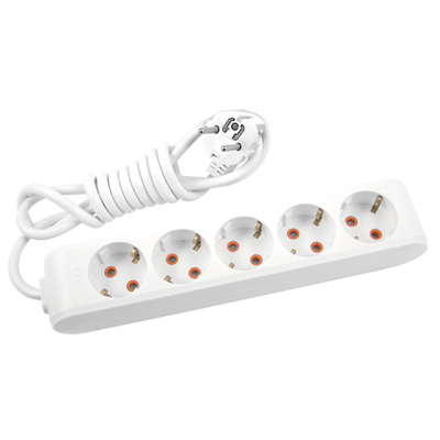 Viko-Dörtlü Priz Topraklı Kablolu Çocuk Korumalı 1 Metre Multi-Let Grup Priz -90113401 - 1