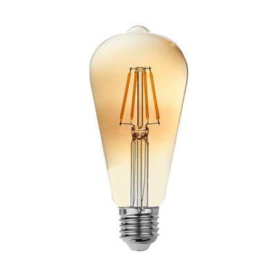 Edison 6W ST64 Rustic Flament Bulb 2700K - 1