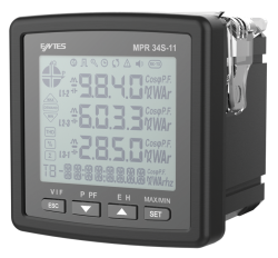 ENTES MPR-34S-11-PM 72x72 185-300V AC-DC Electronic Network Analyzer With RJ485 T-I Communication - Entes