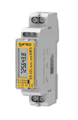 ES-32LS | Entes Haberleşmeli Tek Fazlı Aktif Enerji Sayacı 32A LCD Ekranlı - 1