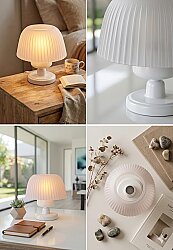 FURNO Mantar Abajur Beyaz - 3