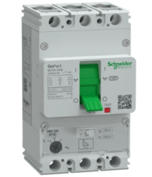 GoPact 200B Serisi Ayarlanabilir Kompakt Şalter 3 Kutup 160A 380V AC - Schneider Electric