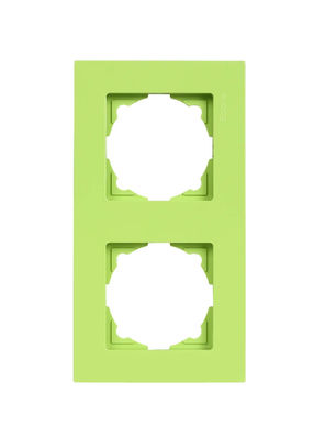 Günsan Fıstık Yeşili2-li Anahtar Priz Çerçevesi Equana - 1