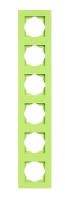 Günsan Fıstık Yeşili6-lo Anahtar Priz Çerçevesi Equana - 1