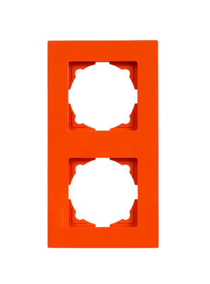 Günsan Orange Double Frame for Switch Socket - 1