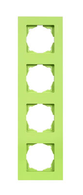 Günsan Pistachio Green Quadruple Frame for Switch Socket - 1