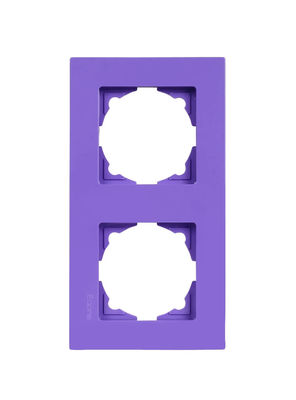 Günsan Purple Double Frame for Switch Socket - 1
