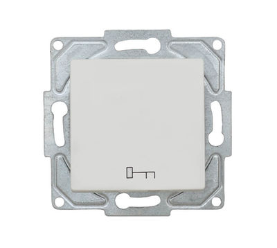 Günsan White Ring Button Equana Switch Socket Series - 1