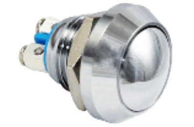 3faz 12 mm Metal Yaylı Buton 1NO Bombe Kafa IP67 Endüstriyel Kontrol Butonu - 1