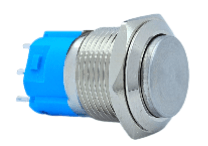 3faz 16 mm Çıkık Kafa Metal Kalıcı Buton 1NO 1NC Işıksız Endüstriyel Kontrol Butonu - 3faz