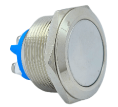 3faz 22 mm Düz Kafa Metal Yaylı Anahtar 1NO - 3faz