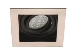 Jupiter 50W Saten Nikel Siyah Sıva Altı Entegre Hareketli Spot - Jupiter