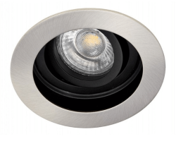 Jupiter Saten Nikel Siyah 50W Sıva Altı Entegre Hareketli Spot - Jupiter