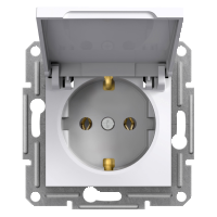 Schneider-Asfora Kapaklı Topraklı Priz Çerçevesiz/Eph3170121 - Schneider Electric