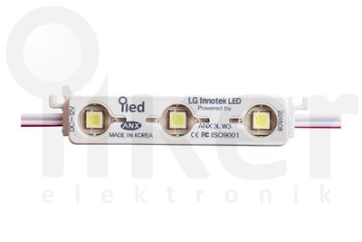 LG MODÜL LENSLİ 5050 9000K 3'LU 12V - 1