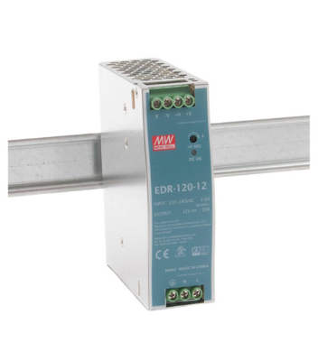 Mean Well EDR-120-48 48V 2.5A 120W Ray Tipi Güç Kaynağı - 1