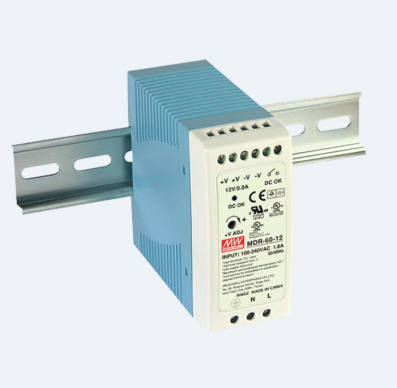 Mean Well MDR-60-12 12V 5A 60W Din Ray Tipi Güç Kaynağı - 1