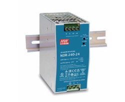 Mean Well NDR-240-24 24V 10A 240W Ray Tipi Güç Kaynağı - Mean Well