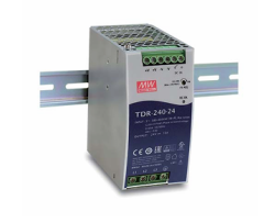 Mean Well TDR-240-24 24V 10A 240W Ray Tipi Güç Kaynağı - Mean Well