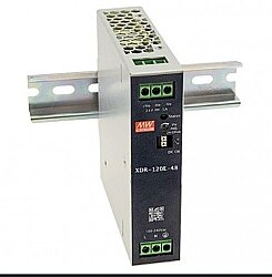 Mean Well XDR-120E-48 48V 2.5A 120W DIN Ray Tipi Güç Kaynağı - Mean Well