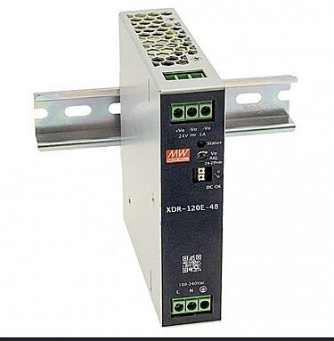 Mean Well XDR-120E-48 48V 2.5A 120W DIN Ray Tipi Güç Kaynağı - 1