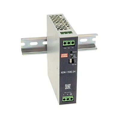 Mean Well XDR-150E-12 12V 11A 132W DIN Ray Tipi Endüstriyel Güç Kaynağı - 1