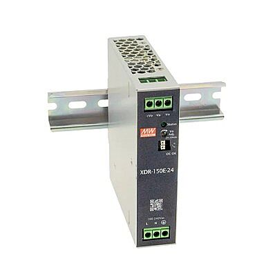 Mean Well XDR-150E-24 24V 6.5A 156W DIN Ray Tipi Güç Kaynağı - 1