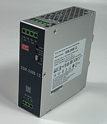 Mean Well XDR-240E-12 12V 20A 240W DIN Ray Tipi Güç Kaynağı - Mean Well