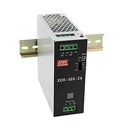 Mean Well XDR-480E-12 12V 30A 360W DIN Ray Tipi Güç Kaynağı - Mean Well