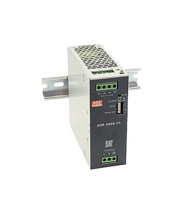 Mean Well XDR-480E-24 480W 24V 20A DIN Ray Güç Kaynağı - 1