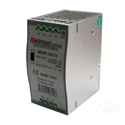 MERVESAN/12 Vdc 10a 120w RAIL MOUNT AC/DC ADAPTER - 1