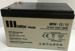 Mervesan-12 Vdc 12 Ah Kuru Tip Akü-Mrw-12-12 - Mervesan