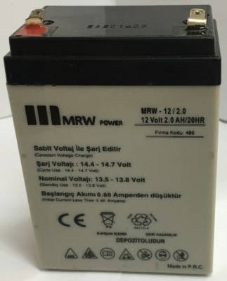 MERVESAN/12 VDC 2.6AH DRY TYPE ACCUMULATOR - 1