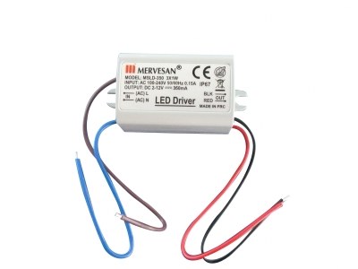 Mervesan / 2-12 Vdc 350ma 4.2w Constant Current Led Driver Ip67 / Msd-350 - 1