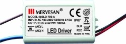 MERVESAN/2-5 VDC 700mA 4.2 W CONSTANT CURRENT LED DRIVER IP67 - Mervesan