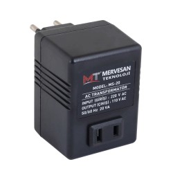 Mervesan-20 Va 220-110 V Ac-Ac Dönüştürücü Oto Transformatör-Ms-20 - Mervesan