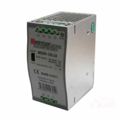 Mervesan-24 Vdc 5a 120w Ray Montaj Ac-Dc Adaptör-Msdr-120-24 - 1