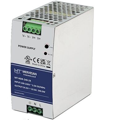 MERVESAN /24VDC 10A 240W SLIM RAY MONTAJ ADAPTÖR / MT-NDR-240-24 - 1