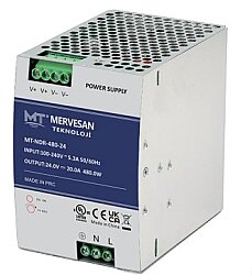 MERVESAN/24VDC 20A 480W SLIM RAIL MOUNT AC/DC ADAPTER - Mervesan