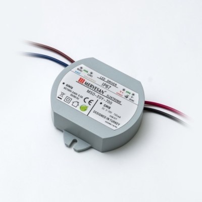 Mervesan-3-28 Vdc 700ma 20w Sabit Akım Dairesel Led Driver-Msd-20y-700 - 1