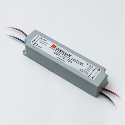 Mervesan-40-80 Vdc 700ma 60w Sabit Akım Led DrıverIp67-Msd-60-700 - 1